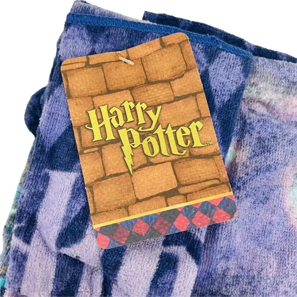 Vintage 2000 Harry Potter Beach Bath Towel Kids Harry Hermione Ron Boat Castle